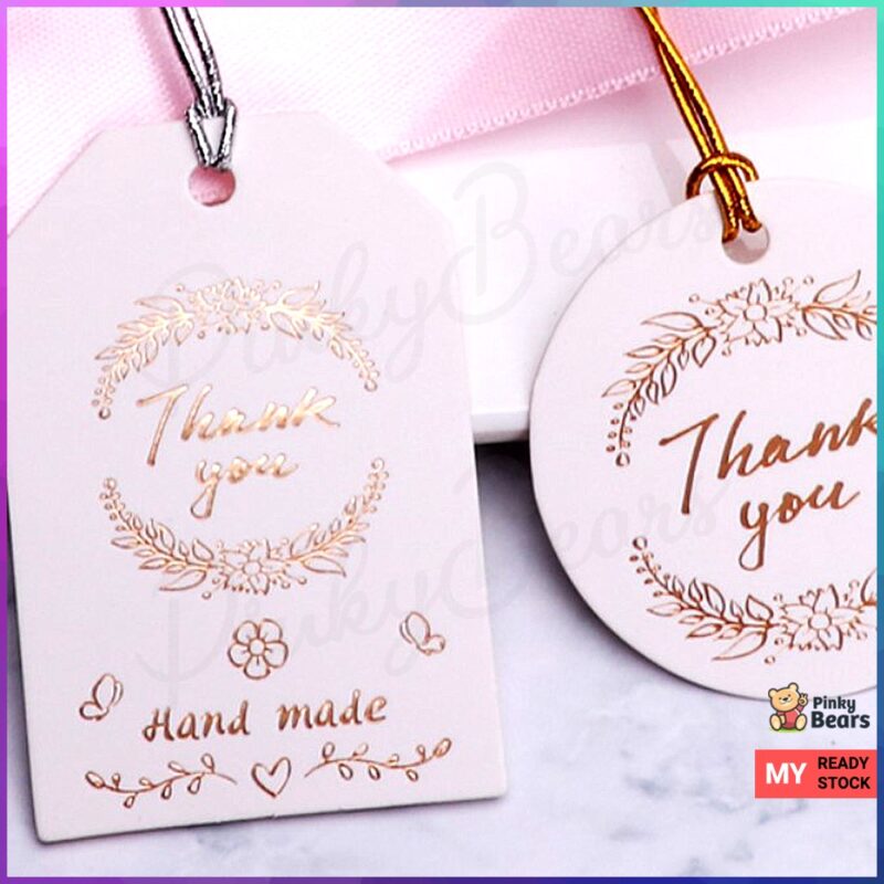 Gold Embossed Thank You Gift Tags - Image 3