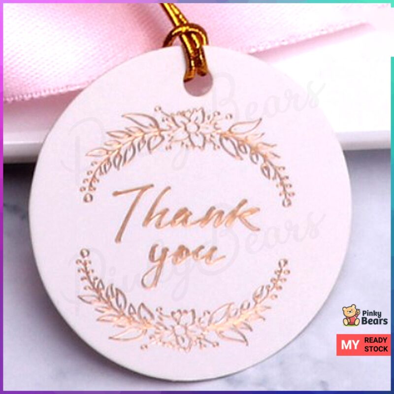 Gold Embossed Thank You Gift Tags - Image 4