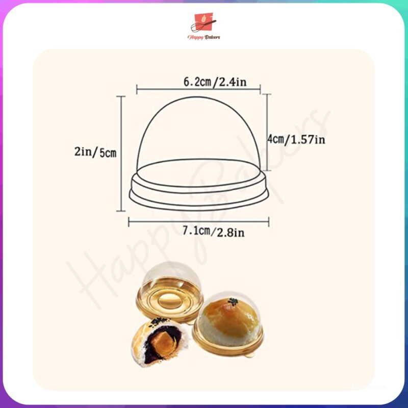 Round 50g - 80g Mooncake Casing Containers - Image 3
