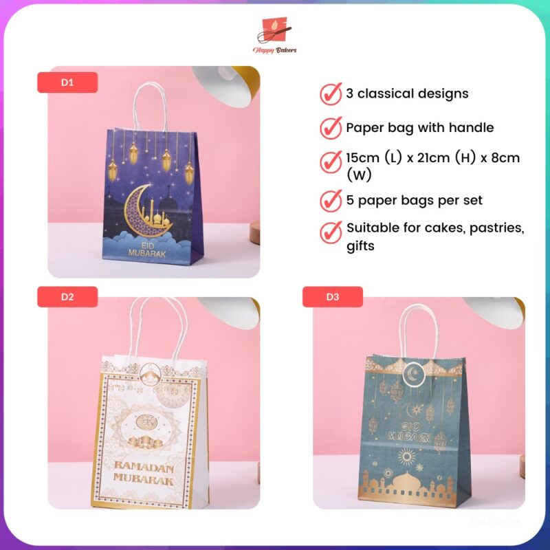 Eid Mubarak Hari Raya Paper Bag