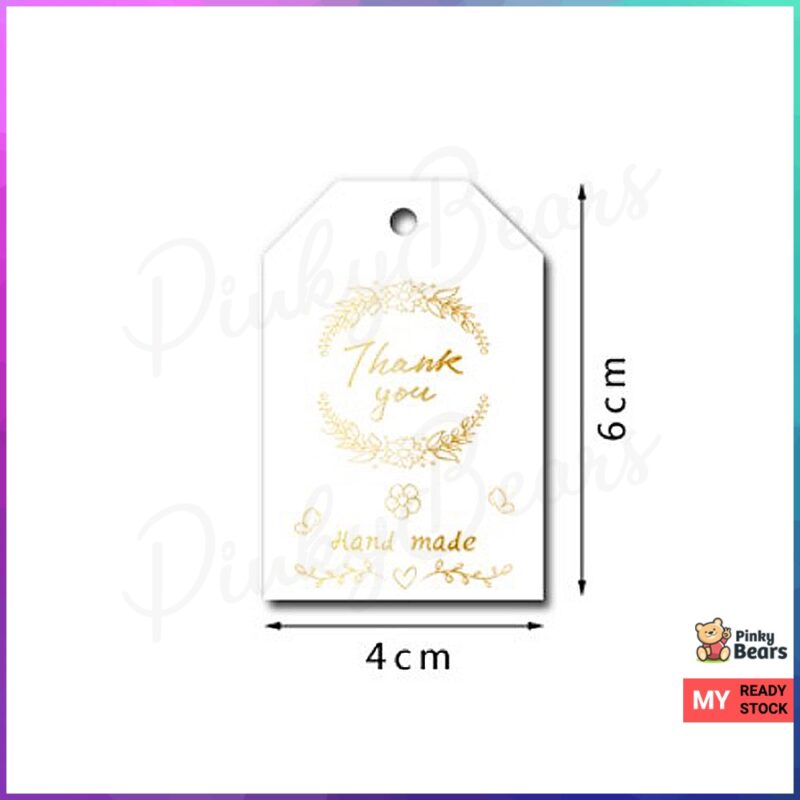 Gold Embossed Thank You Gift Tags - Image 8
