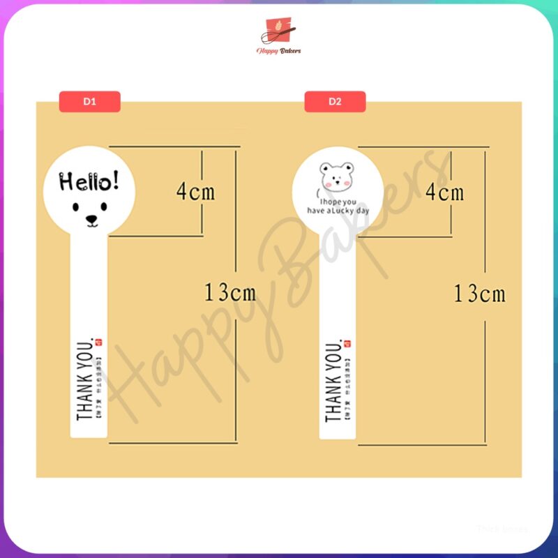 Hello Bear Lucky Day 13cm Long Sticker - Image 2