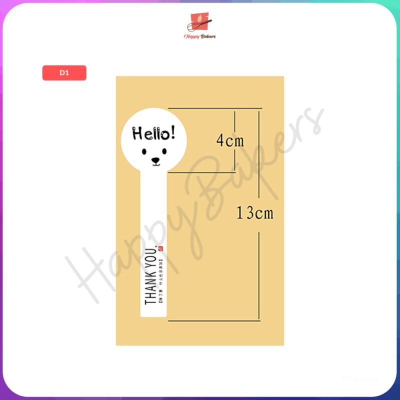 Hello Bear Lucky Day 13cm Long Sticker - Image 3