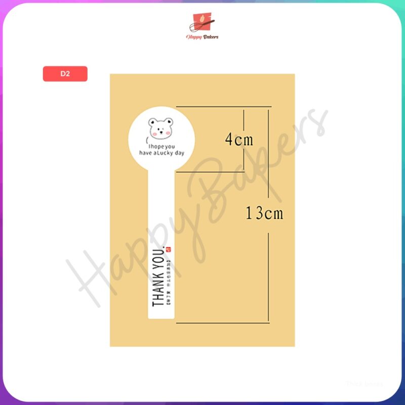 Hello Bear Lucky Day 13cm Long Sticker - Image 4