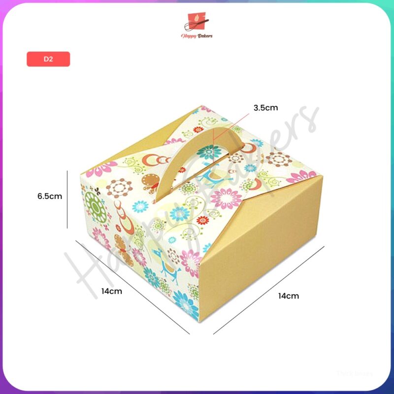Minimalist Cake Box With Handle - Image 4
