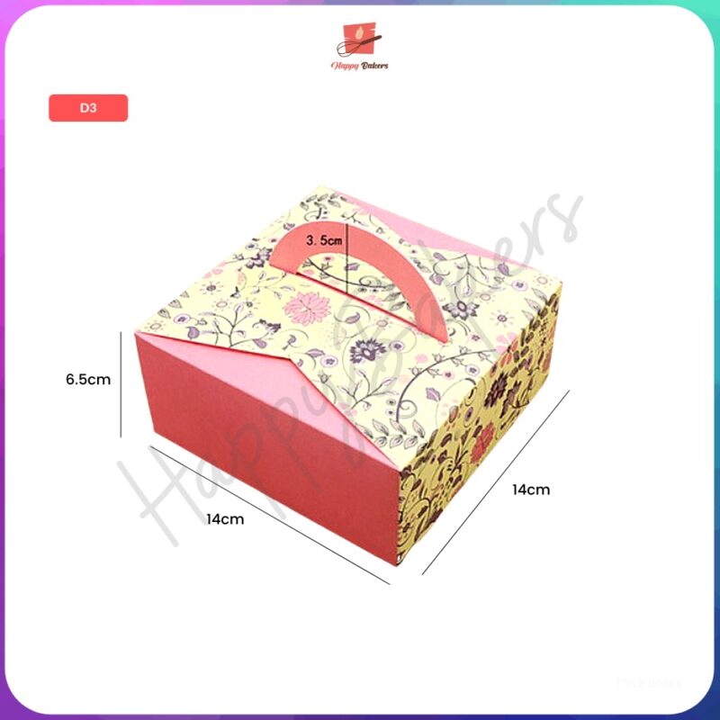 Minimalist Cake Box With Handle - Image 5