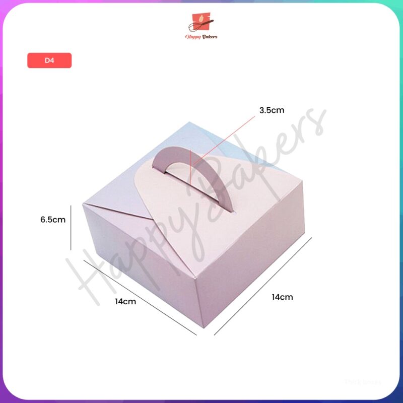 Minimalist Cake Box With Handle - Image 6