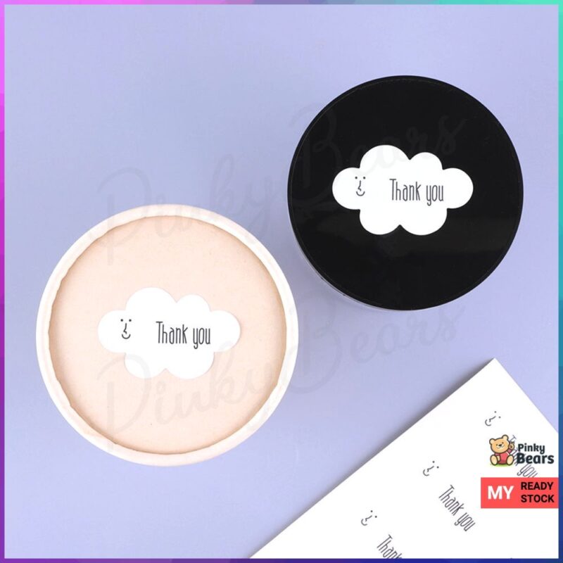 Cloud Thank You Labelling Stickers