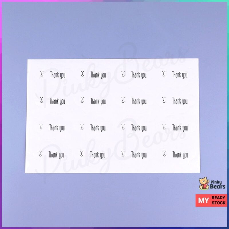Cloud Thank You Labelling Stickers - Image 5