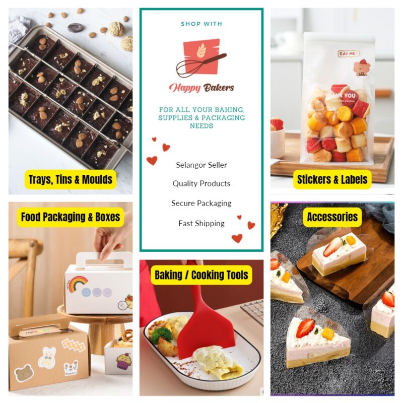 Mini Square Tart Mould Pan | For Small Cakes Pastries Brownies Acuan Loyang Kek - Image 3