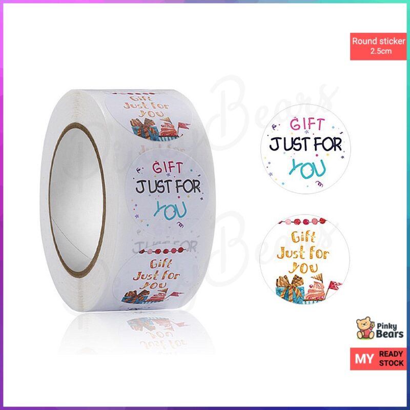 Assorted Gift For You Red White Stickers - Image 3