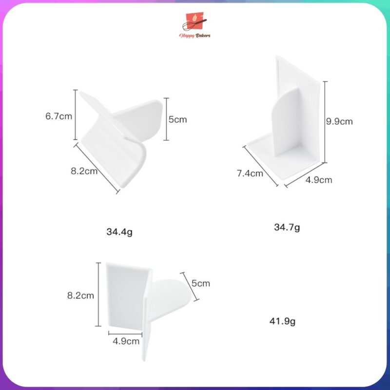3 in 1 Cake Edge Modelling Decoration Tool | For Icing Fondant Butter Cream Shaping | Sugarcraft Scraping - Image 2