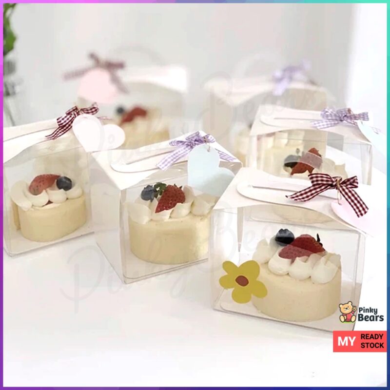 PET Small Cake Box Rectangle Cardboard Base - Image 3