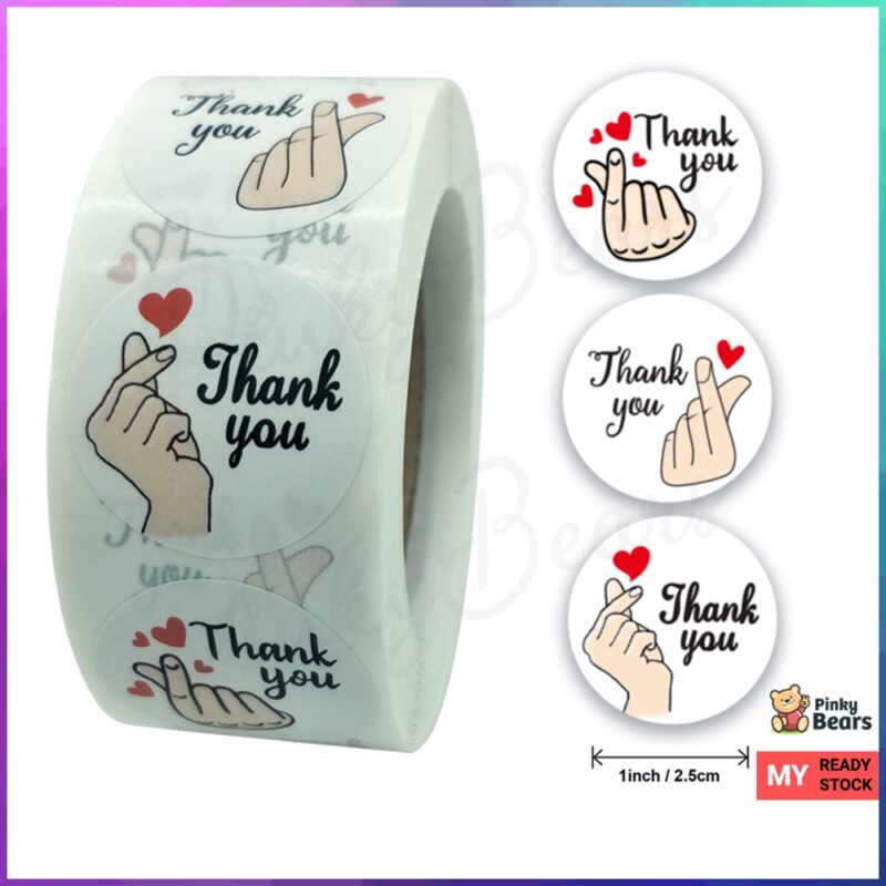 Assorted Flowery Thank You Labelling 2.5cm stickers | For Packaging, Gifts, Hampers, Appreciation, Children School - Image 6