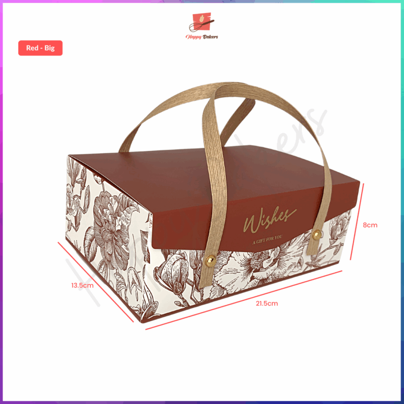 Classical Gift Square Packaging Box With Handle - Image 7