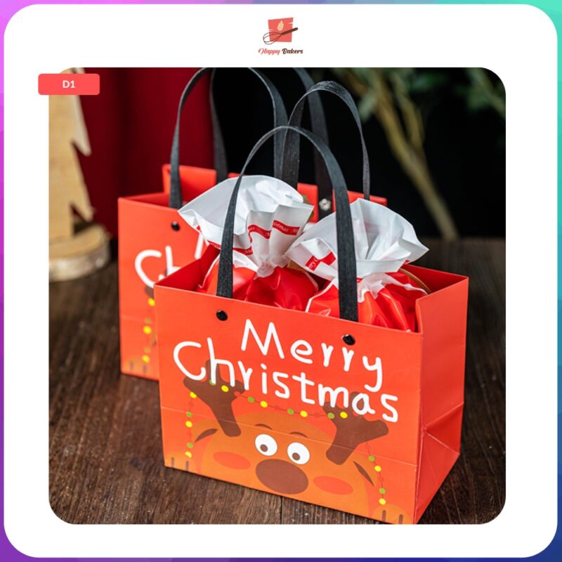 Christmas Reindeer Paper Bag With Handle - Image 4