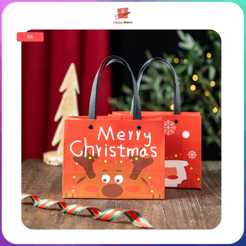Christmas Reindeer Paper Bag With Handle - Image 5
