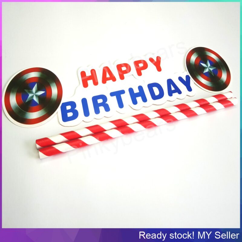 2 in 1 Happy Birthday Toppers