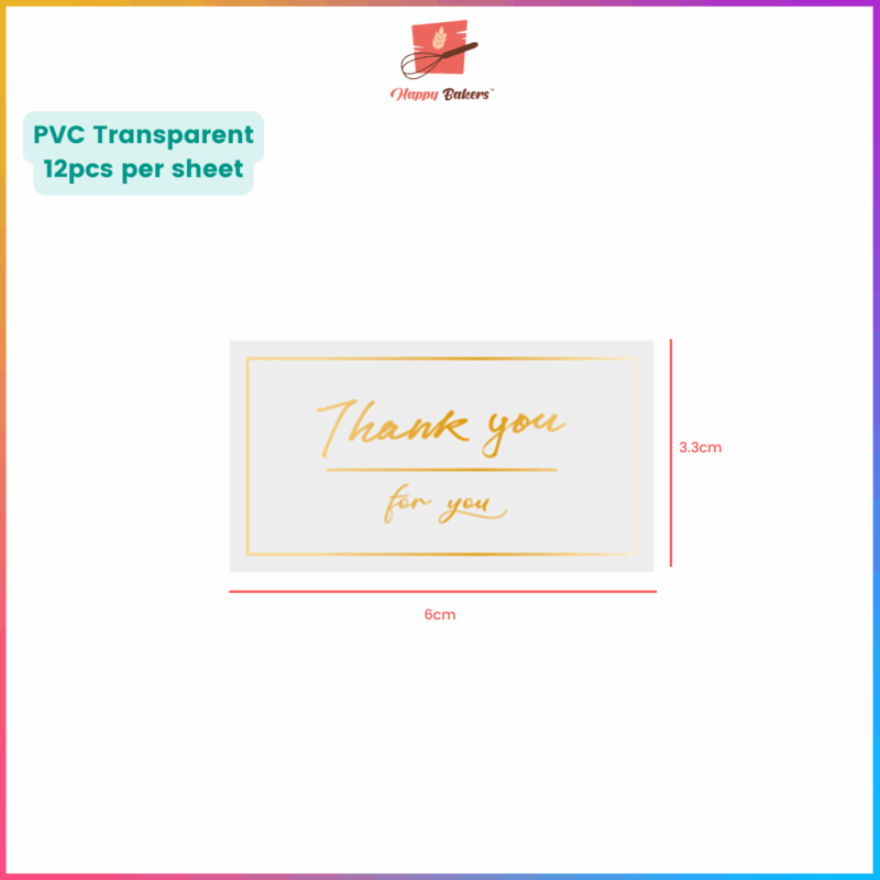 Thank You Stickers Square Series 1 - Image 2