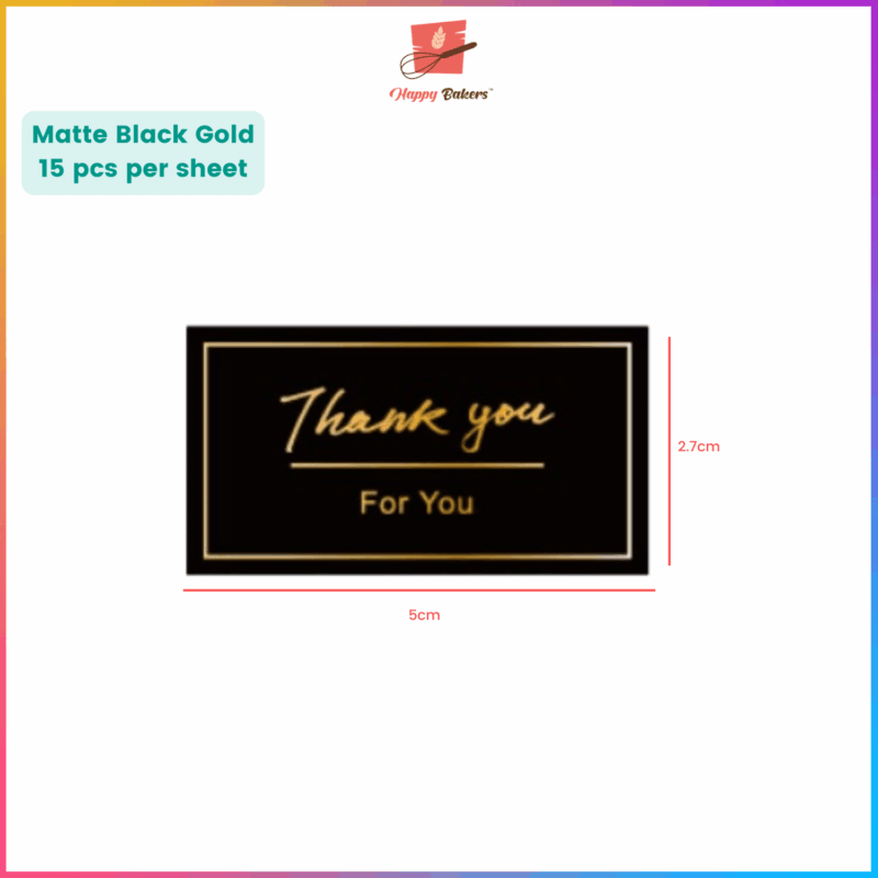 Thank You Stickers Square Series 1 - Image 3
