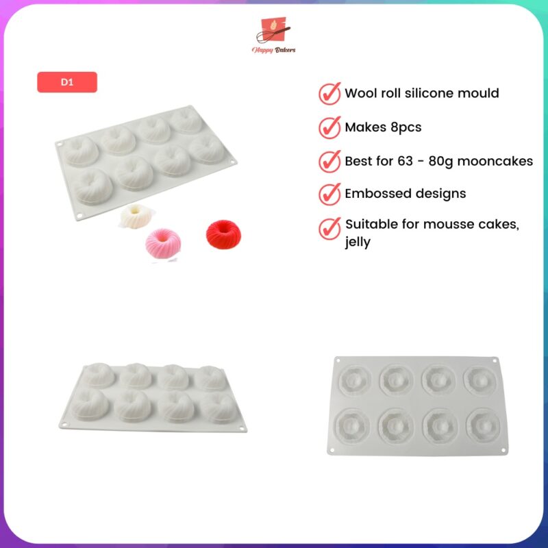 French Wool Ball Roll Silicone Baking Mould