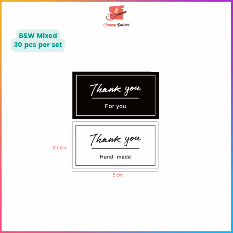Thank You Stickers Square Series 1 - Image 5