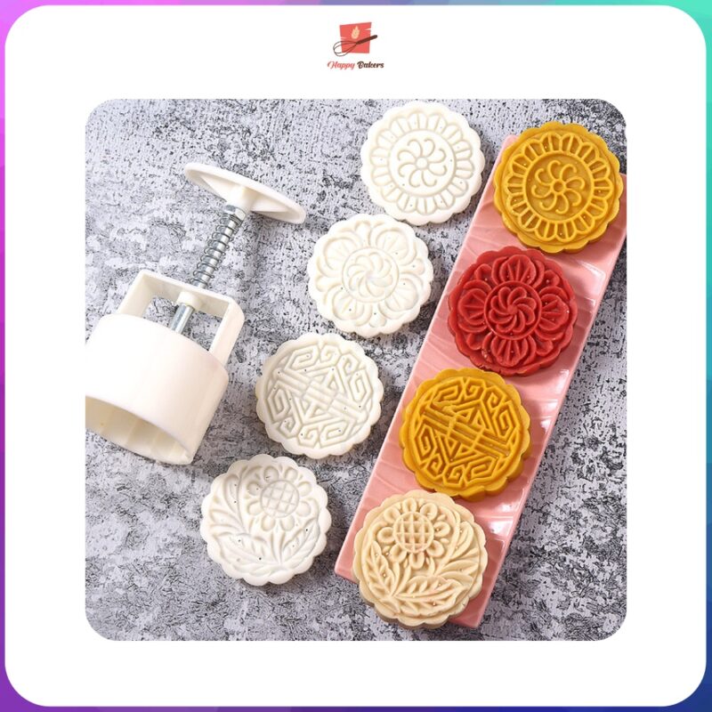 Mooncake Classic 4 pcs 100g Pattern Mould - Image 7
