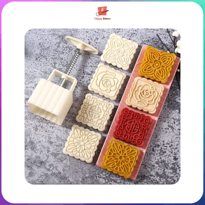Mooncake Classic 4 pcs 100g Pattern Mould - Image 8