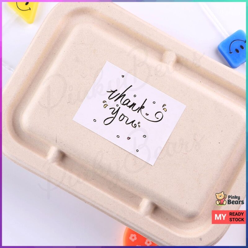 Thank You Rectangle Sticker - Image 2