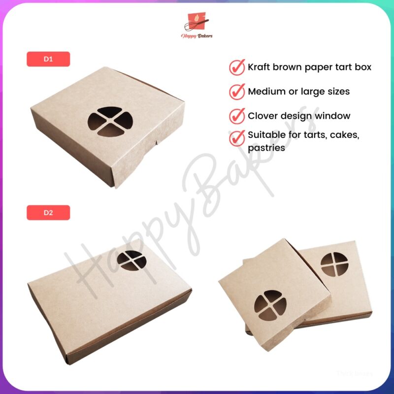 Kraft Plain Brown Egg Tart Box