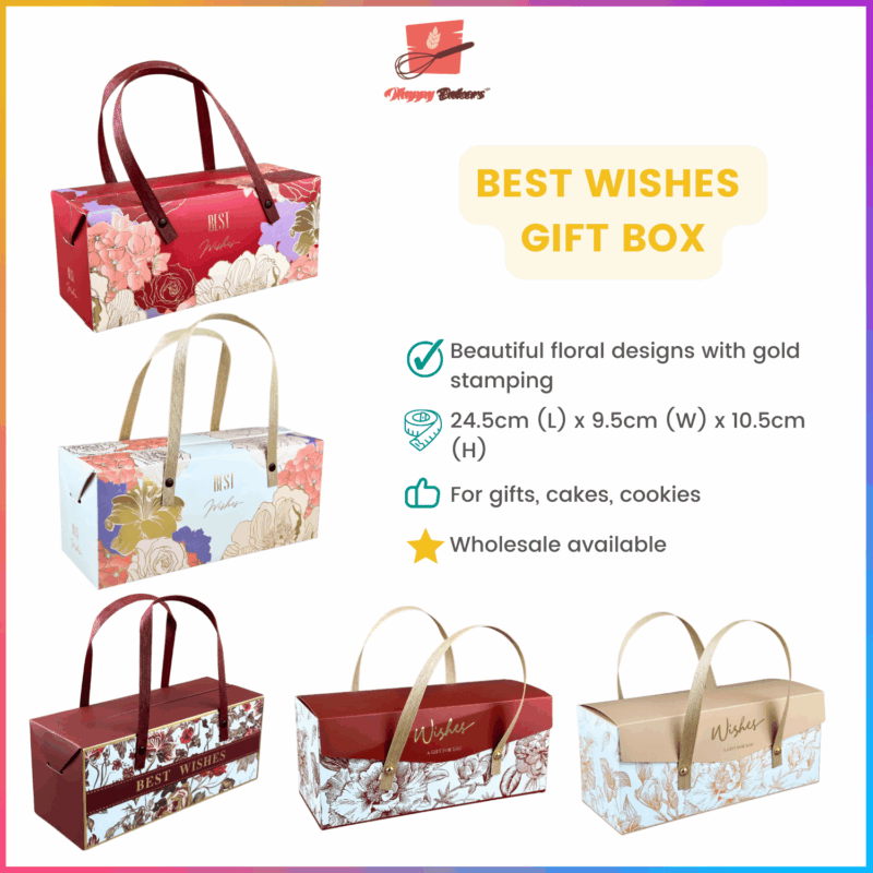 Gift Box Gold Stamping With Handle
