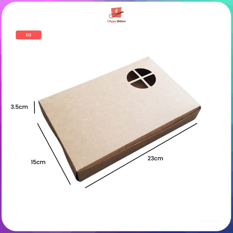 Kraft Plain Brown Egg Tart Box - Image 4