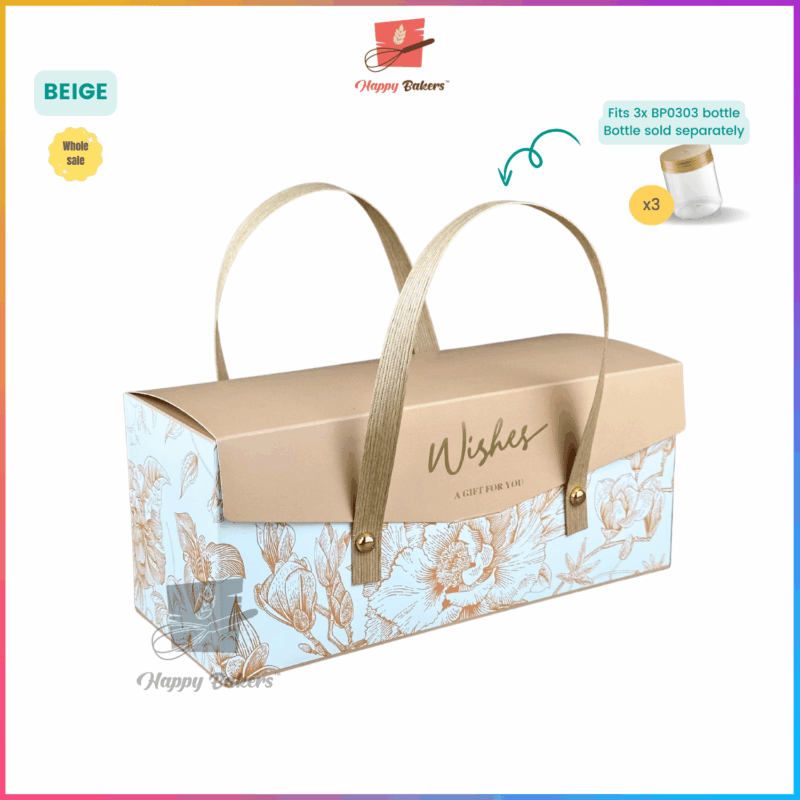 Gift Box Gold Stamping With Handle - Image 4