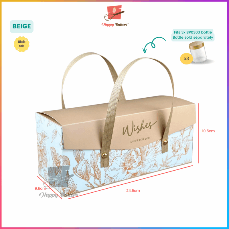 Gift Box Gold Stamping With Handle - Image 5