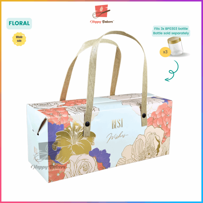 Gift Box Gold Stamping With Handle - Image 6