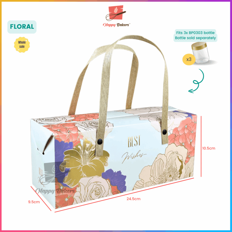 Gift Box Gold Stamping With Handle - Image 7
