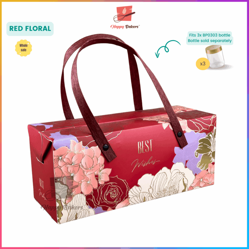 Gift Box Gold Stamping With Handle - Image 9
