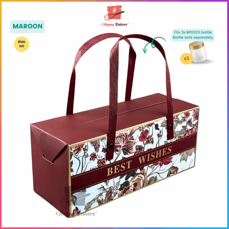 Gift Box Gold Stamping With Handle - Image 10