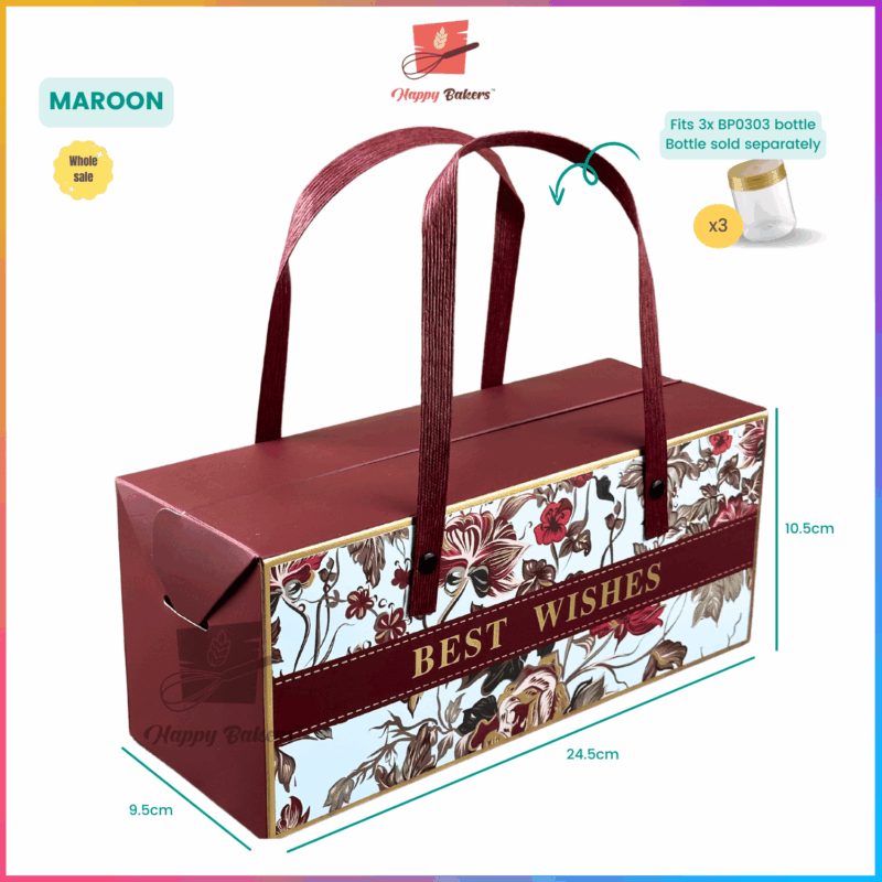 Gift Box Gold Stamping With Handle - Image 11