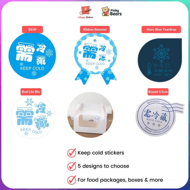 Keep Cold Design Stickers Series