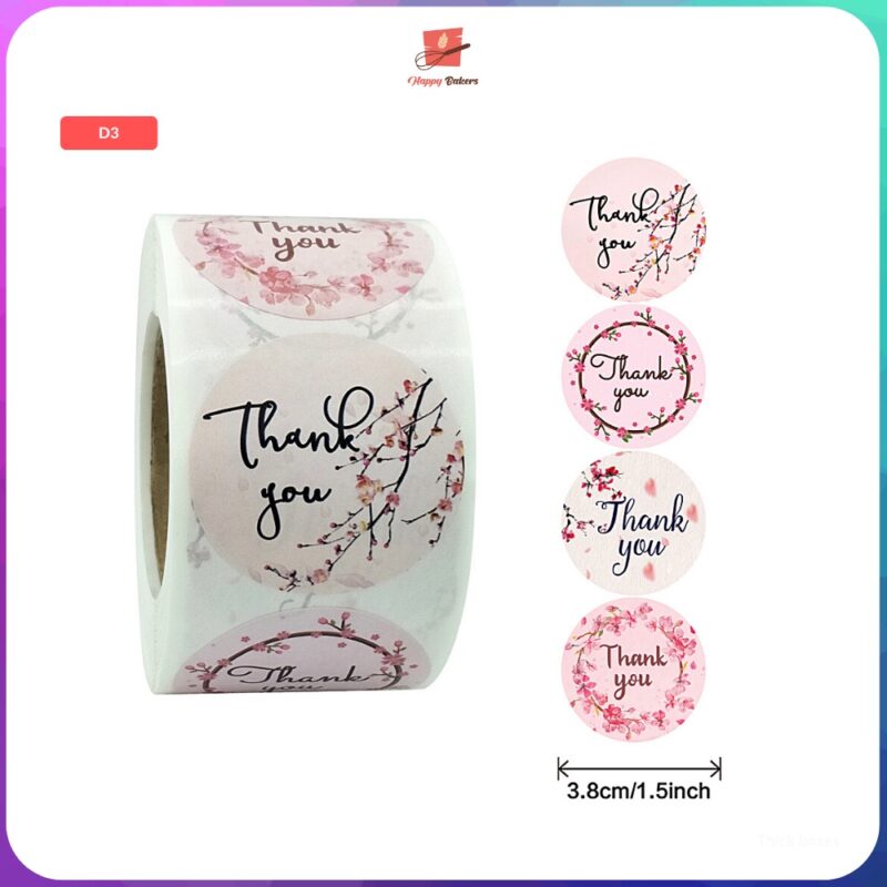 Thank You Round Sticker - Image 5