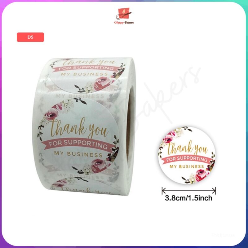 Thank You Round Sticker - Image 7