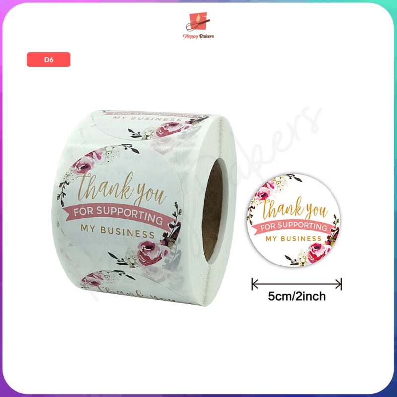 Thank You Round Sticker - Image 8