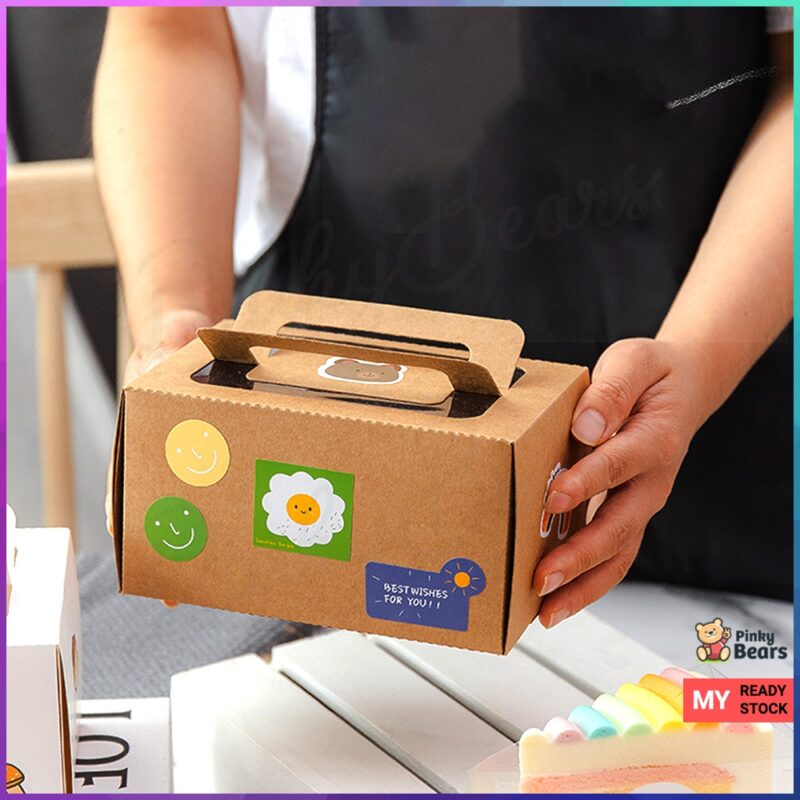INS Stylish Kraft Paper Cake Box