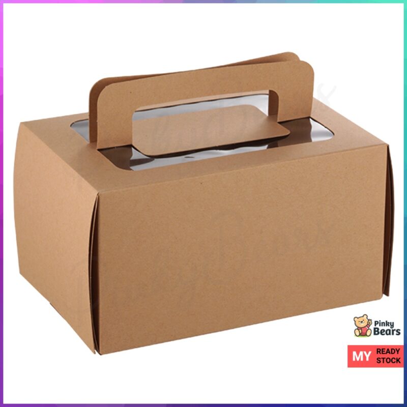 INS Stylish Kraft Paper Cake Box - Image 2