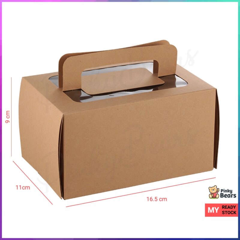 INS Stylish Kraft Paper Cake Box - Image 3