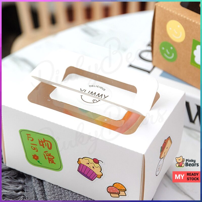 INS Stylish Kraft Paper Cake Box - Image 4