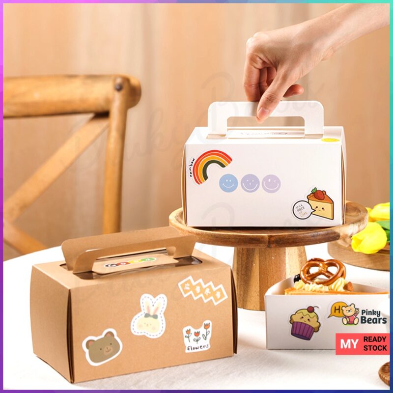 INS Stylish Kraft Paper Cake Box - Image 5
