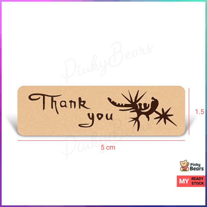 Thank You Diamond Rectangle Series Stickers - Image 3