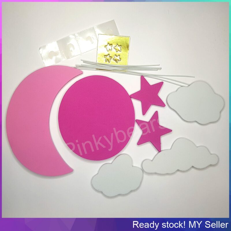 Cloudy Theme Birthday Cake Toppers